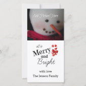 Merry and Bright Photo Card Feestdagenkaart (Voorkant)