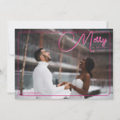 Merry and Bright Photo Feestdagenkaart (Voorkant)