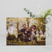 Merry and Bright Photo Folie Feestdagenkaart (Staand Voorkant)