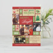 Merry and Bright Photo Holiday Cards Feestdagenkaart (Staand voorkant)