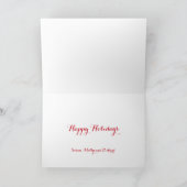 Merry and Bright Photo Holiday Greeting Card Feestdagen Kaart (Binnen)