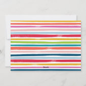 MERRY and BRIGHT PHOTO modern family colorful Feestdagenkaart (Achterkant)