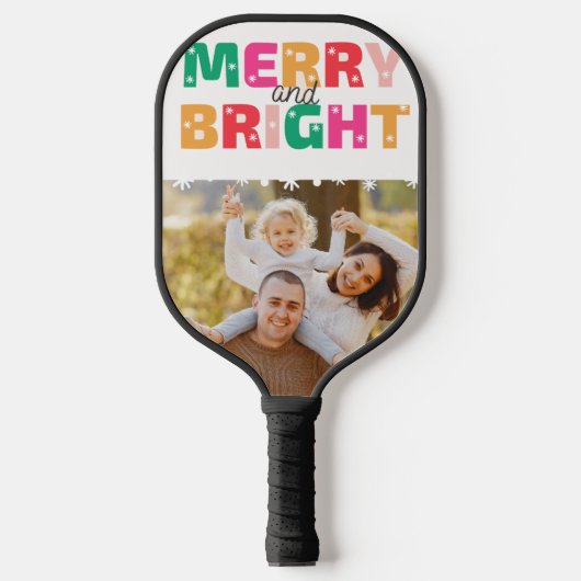 Merry And Bright Pickleball Paddle (Voorkant)