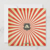 Merry and Bright Retro Photo Holiday Card - Red Feestdagenkaart (Achterkant)