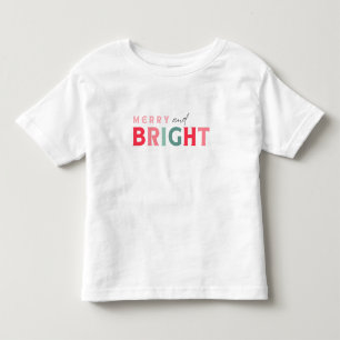 Merry and Bright - schattig kleurrijk Kinder Shirts