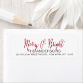 Merry and Bright Script Etiket (Insitu)
