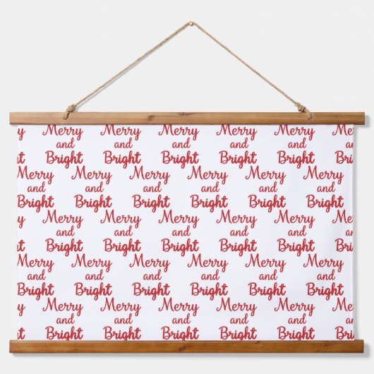 merry and bright seamless hangend wandkleed (Voorkant)