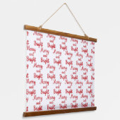 merry and bright seamless hangend wandkleed (Gebogen)