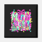 Merry And Bright Shirt Cute Christmas Holiday Men  Magneet (Voorkant)