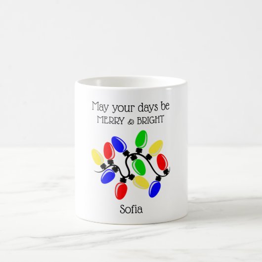 Merry and Bright Signature Koffiemok (Center)