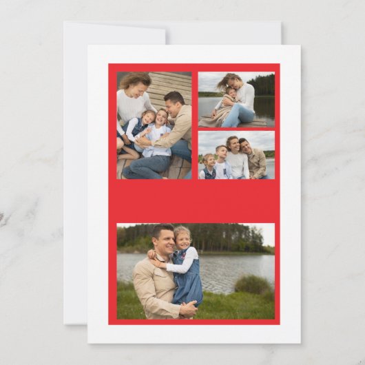 Merry and Bright Simple Arch Holiday Kaart (Achterkant)