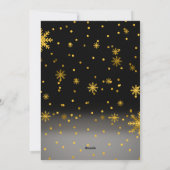 Merry and Bright Snowflakes Foto Holiday Greeting Feestdagenkaart (Achterkant)