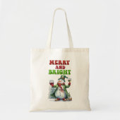 Merry and Bright Snowman  Tote Bag (Voorkant)