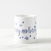 Merry and Bright Stars Holiday Coffee Mok (Center)