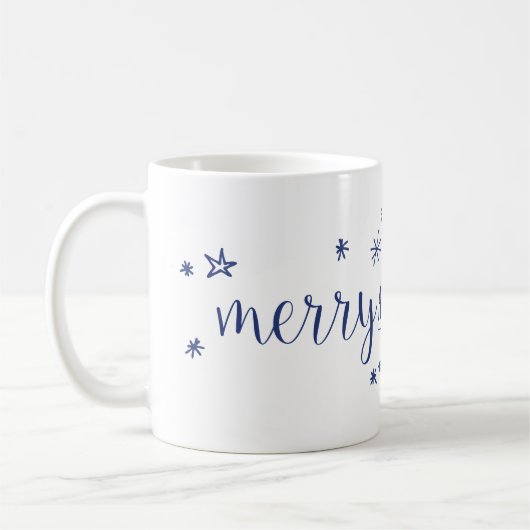 Merry and Bright Stars Holiday Coffee Mok (Links)