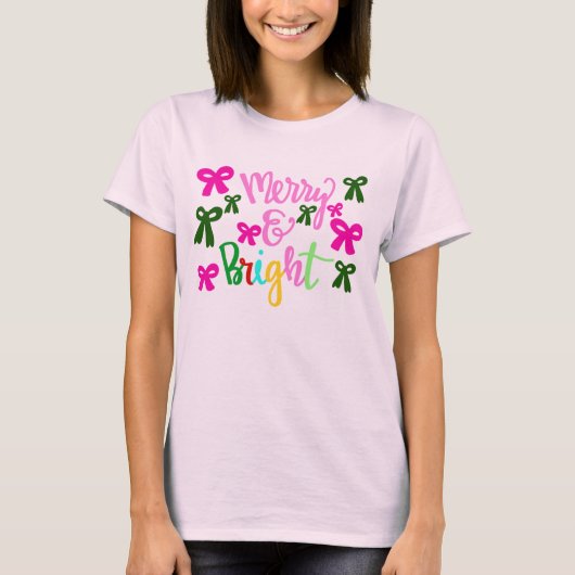 Merry and Bright T-shirt (Voorkant)
