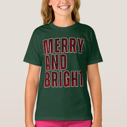 MERRY AND BRIGHT T-shirt (Voorkant)