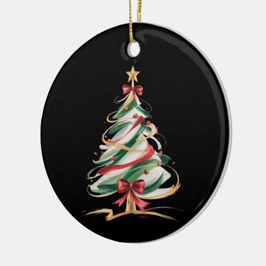 Merry and Bright Trees Christmas Holiday Winter Keramisch Ornament (Links)