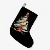 Merry and Bright Trees Christmas Holiday Winter  Kleine Kerstsok (Voorkant (Hangend))