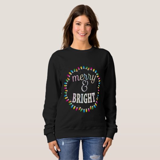 Merry and Bright Ugly Kerstshirt Trui (Voorkant volledig)
