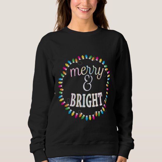 Merry and Bright Ugly Kerstshirt Trui (Voorkant)