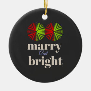 Merry and Bright: Vier de vreugde van het seizoen Keramisch Ornament