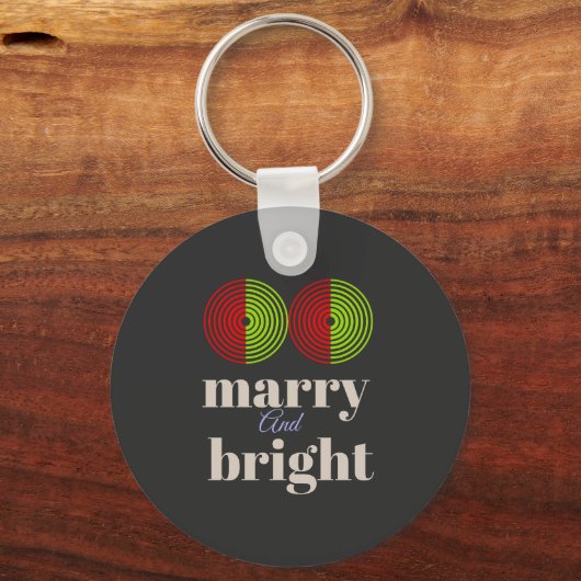Merry and Bright: Vier de vreugde van het seizoen Sleutelhanger (Voorkant)