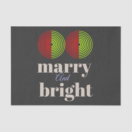 Merry and Bright: Vier de vreugde van het seizoen Tissuepapier (Voorkant)