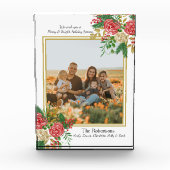 Merry and Bright Waterverf Floral Family Fotoblokken (Voorkant)