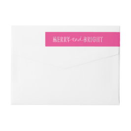 Merry and Bright Wraparound Holiday Labels