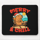 Merry And Chill Capybara _ Funny Cute Capybara San Muismat (Voorkant)