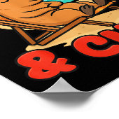 Merry And Chill Capybara _ Funny Cute Capybara San Poster (Hoek)