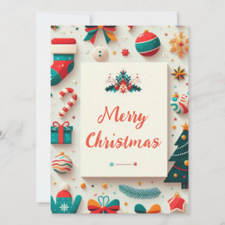 Merry and colorful Christmas card! Kaart