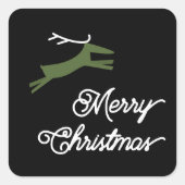 MERRY AND DEER KERSTMIS enveloppe zegels (Voorkant)