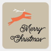 MERRY AND DEER KERSTMIS enveloppe zegels (Voorkant)