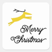 MERRY AND DEER KERSTMIS enveloppe zegels (Voorkant)