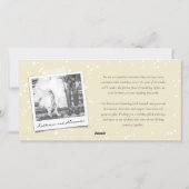 Merry and getrouwde Simple Script Photo Wedding Feestdagenkaart (Achterkant)