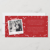 Merry and Married 4 Foto Collage Modern Wedding Feestdagenkaart (Achterkant)