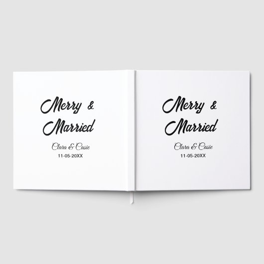 Merry and married add couple Name date holidayChr Gastenboek (Volledig)