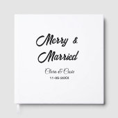 Merry and married add couple Name date holidayChr Gastenboek (Voorkant)