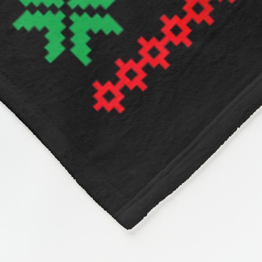 Merry And Married Couples Matching Ugly Christmas  Fleece Deken (Hoek)