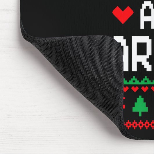 Merry And Married Couples Matching Ugly Christmas Muismat (Hoek)