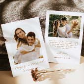 Merry and Married Elegante Kerst Fotokaart Kaart