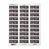 Merry and Married Hand Script | Holiday-foto Etiket (Full Sheet)