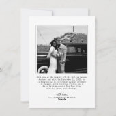 Merry and Married Pas getrouwd script voor kerst Feestdagenkaart (Achterkant)