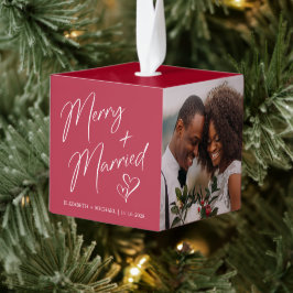 Merry and Married Passen getrouwd 3 Foto Red Decoratie