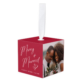 Merry and Married Passen getrouwd 3 Foto Red Decoratie