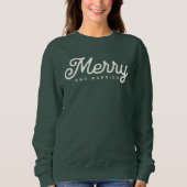 Merry and Married Script Aangepast Trui (Voorkant)