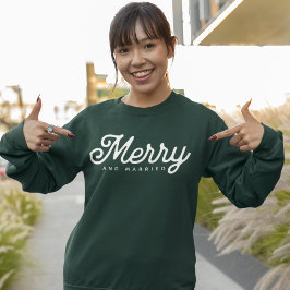 Merry and Married Script Custom Trui