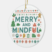 Merry and Mindful Holiday Ornament (Links)